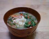 トマトと大葉の味噌汁作り方4写真