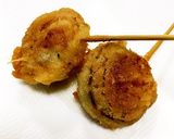 簡単！串カツ各種！(サーモンいくら乗せ)作り方8写真
