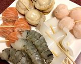 簡単！串カツ各種！(サーモンいくら乗せ)作り方12写真