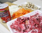 ☆牛筋のトマトスープ☆作り方1写真