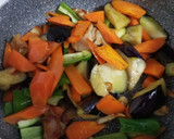鶏皮を使った中華風野菜炒め作り方3写真