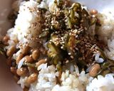 納豆とキュウリの佃煮のまぜご飯作り方3写真