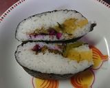 三色漬物ととろろ昆布のおにぎらず作り方5写真