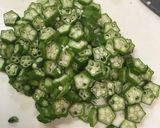 さらっとネバネバ♪オクラなめこ作り方1写真