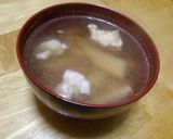 長芋と鶏肉のお吸い物作り方3写真