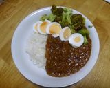 ブロッコリーとゆで卵のカレー作り方5写真
