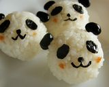 黒豆で簡単♪パンダおにぎり☆キャラ弁☆作り方7写真