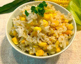 旬のトウモロコシともち麦の炊き込みご飯作り方7写真