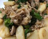 豚肉と長芋の青じそ炒め作り方5写真