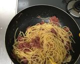 コンビーフのペペロンチーノパスタ☆作り方5写真