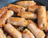レンチン野菜の簡単肉巻き！照り焼き味作り方5写真