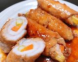 レンチン野菜の簡単肉巻き！照り焼き味作り方6写真