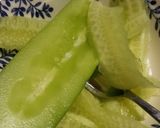 おばけきゅうり・酢漬けで保存食作り方1写真