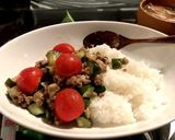 キュウリとミョウガのドライカレー作り方7写真