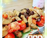 マクロビ☆彩りなすのペペロンチーノ作り方4写真