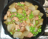 皮つき大根と鶏もも肉の煮物♪簡単作り方10写真