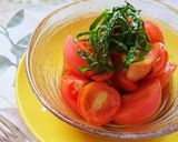 簡単副菜☆トマトの麺つゆポン酢マリネ。作り方5写真