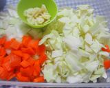 胸肉肉とキャベツの中華スープ♪作り方1写真
