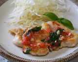 胸肉のステーキ♪トマトバジルソースかけ♪作り方9写真