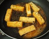 シンプル材料☆厚揚げの黒胡椒炒め黒酢あん作り方6写真