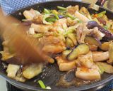 豚バラと茄子の梅炒め作り方6写真