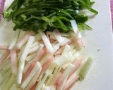ピーマンと西瓜の皮の塩昆布きんぴら作り方1写真