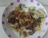 牛肉の袋野菜の炒め作り方1写真