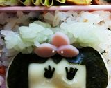今日のキャラ弁7/18(ももかっぱちゃん作り方2写真