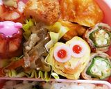今日のキャラ弁7/18(ももかっぱちゃん作り方3写真