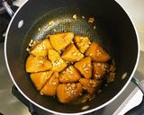 ひき肉とかぼちゃの煮物作り方3写真