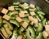 ゴーヤ☆高野豆腐☆卵とじスープ♪作り方1写真