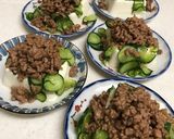 肉味噌のっけ盛り☆ お豆腐キュウリ作り方14写真
