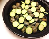 あさりの酒蒸し＊ズッキーニ&しめじ添え作り方1写真