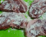 豚ロースステーキ♪バジル生クリームソース作り方2写真