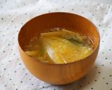 ねぎの味噌汁♪天かすも入れてコクを出す♪作り方4写真