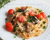 簡単★トマ×クリチで♡ナスの夏野菜パスタ作り方5写真