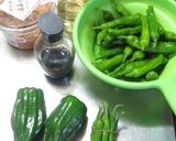 ご飯の友☆ししとうとピーマンの揚げ味噌煮作り方1写真