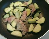 簡単！豚肉とナスのポン酢炒め作り方2写真