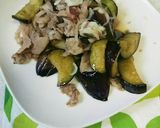 簡単！豚肉とナスのポン酢炒め作り方4写真
