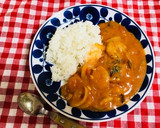 濃厚♡ぷりぷりエビのトマトクリームごはん作り方8写真