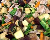 ナス・ピーマン・にんじんの肉味噌炒め作り方5写真