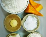HM♥かぼちゃとクリームチーズ渦巻きパン作り方1写真
