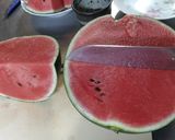 スイカはこう切って手軽に食べる´ڡ`ლ)作り方1写真