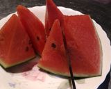 スイカはこう切って手軽に食べる´ڡ`ლ)作り方5写真