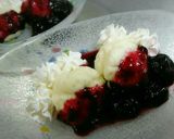 HM♥むくむくケーキ ダークチェリー添え作り方12写真