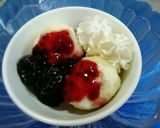 HM♥むくむくケーキ ダークチェリー添え作り方13写真