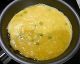 節約！ふわふわ卵焼き☆キャベツの芯＆枝豆作り方3写真