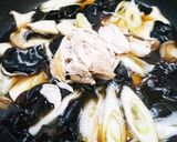 鳥胸肉とキクラゲと卵のオイスターソース作り方5写真