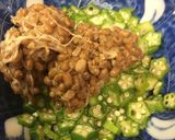 猛暑に♪サッパリオクラ納豆のミョウガ和え作り方7写真