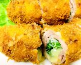 ☆薄切り肉で！ニラ&チーズのロールカツ☆作り方8写真